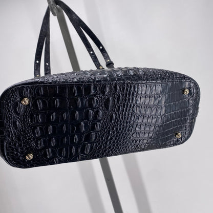Black BRAHMA Leather Shoulder Bag