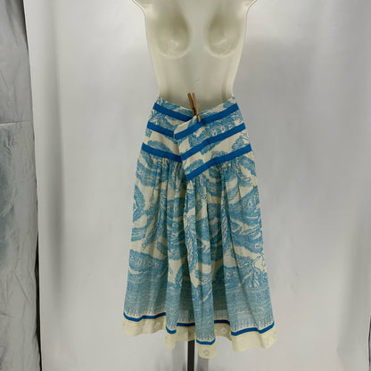 Size 6 TRACY REESE fleur de lis Skirt
