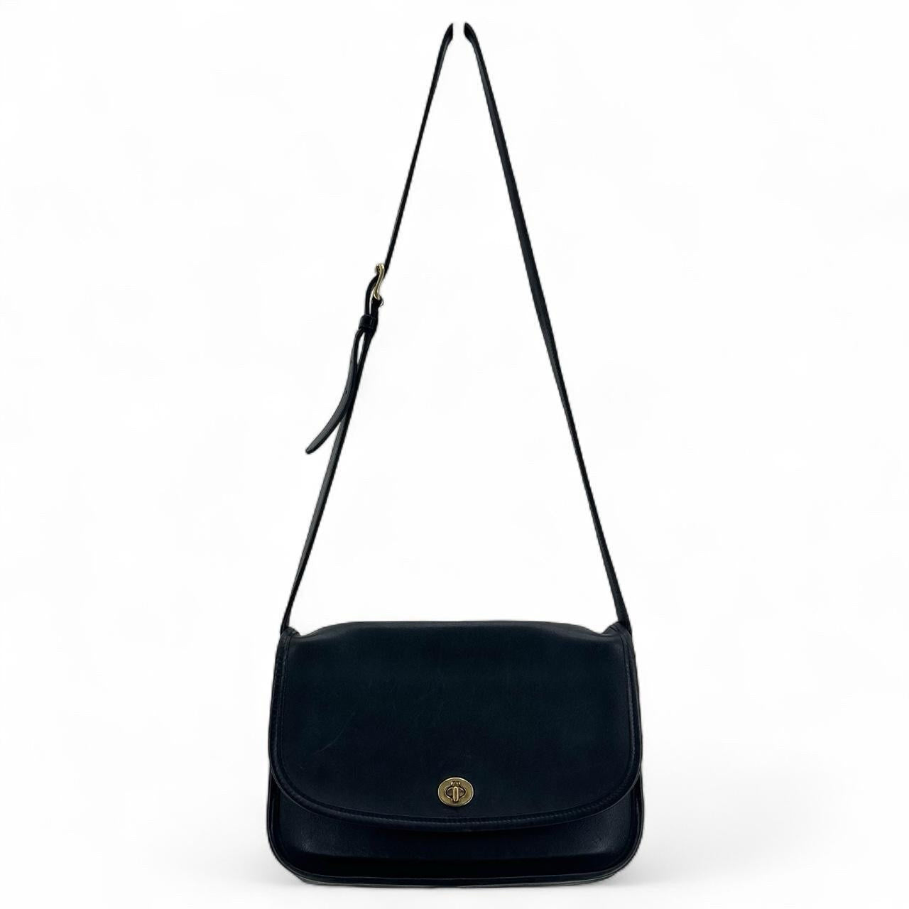 Black COACH Leather Cross-body