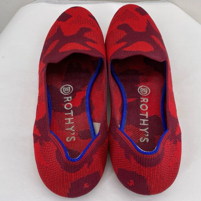 Red W Shoe Size 8.5 ROTHY'S Flats