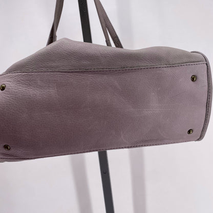 Gray AMERICAN LEATHER COMPANY Leather Satchel