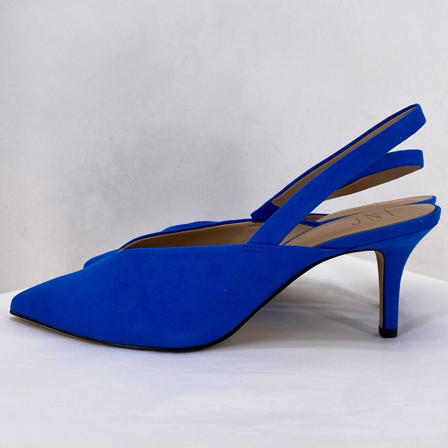 Blue W Shoe Size 8.5 INC Sling Back-Closed toe