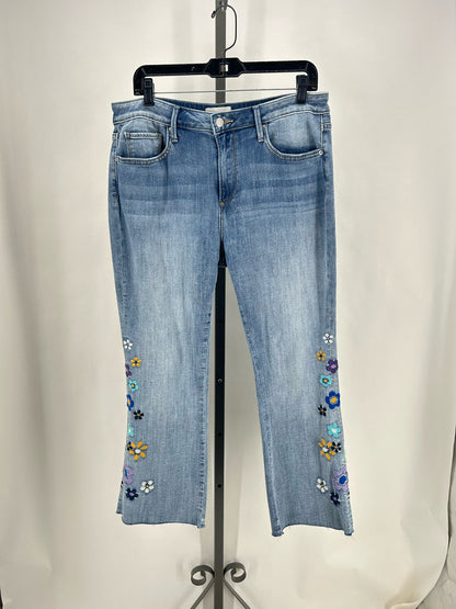 Size 31 driftwood FLOWERS Jeans