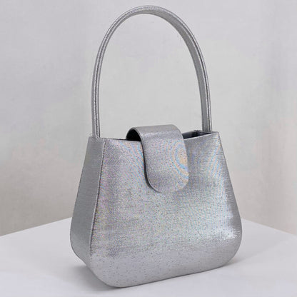 Silver LA REGALE Clutch