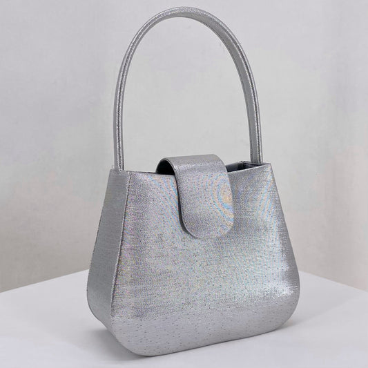 Silver LA REGALE Clutch