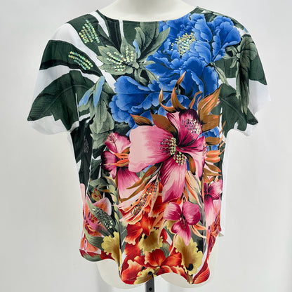 Size 3 CHICO'S FLOWERS Shirt
