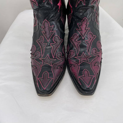 BLACK/PURPLE W Shoe Size 7 Boots