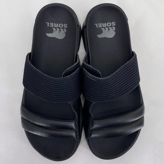 Black W Shoe Size 9.5 SOREL Sandals