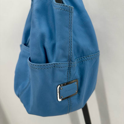 Blue B MAKOWSKY Leather Shoulder Bag