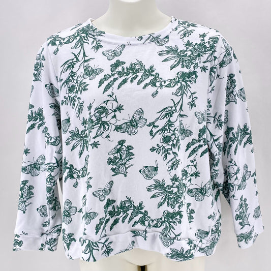Size 3X TALBOTS FLOWERS Sweatshirt
