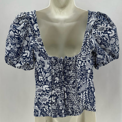 Size 2 J CREW Floral Shirt