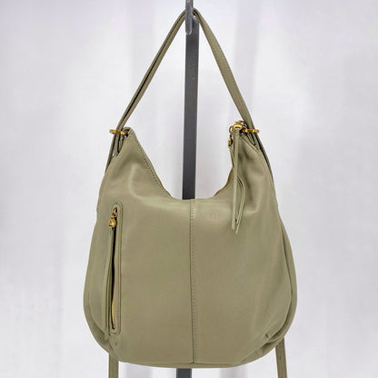 LT GREEN HOBO Leather Shoulder Bag