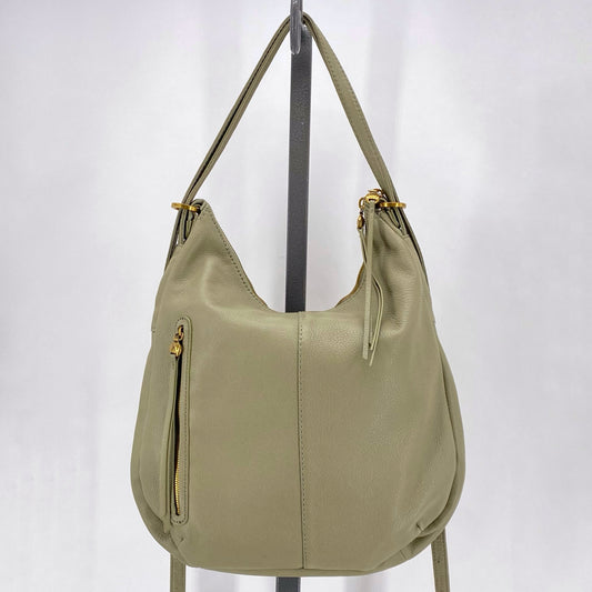 LT GREEN HOBO Leather Shoulder Bag