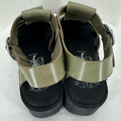 Green W Shoe Size 39 Fly London Sandals