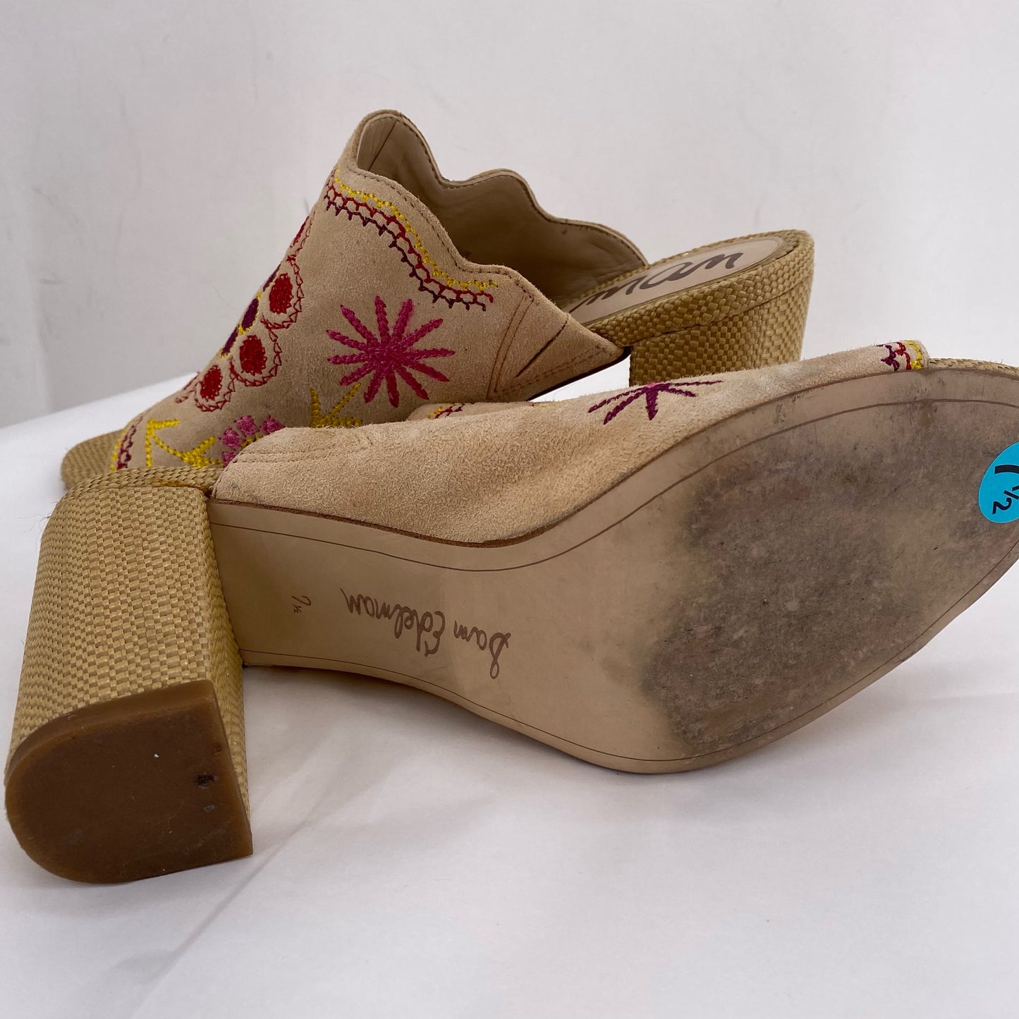 LT TAN W Shoe Size 7.5 SAM EDDELMAN Sandals
