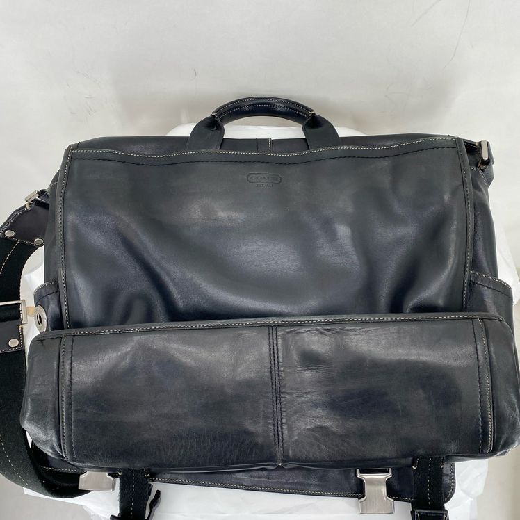 COACH Black LEATHER TECH CASE