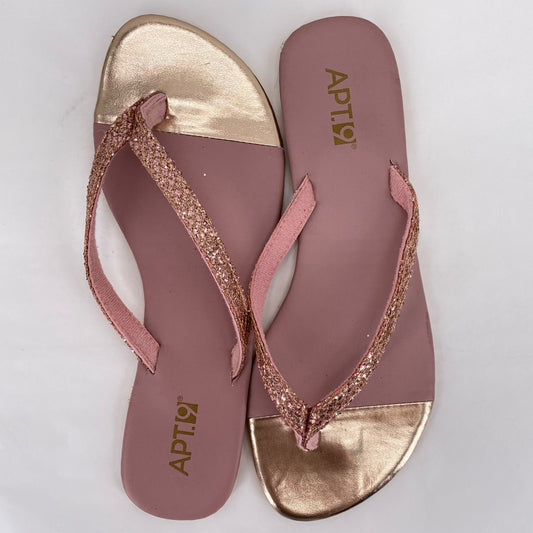 Rose Gold W Shoe Size 7/8 APT 9 Sandals