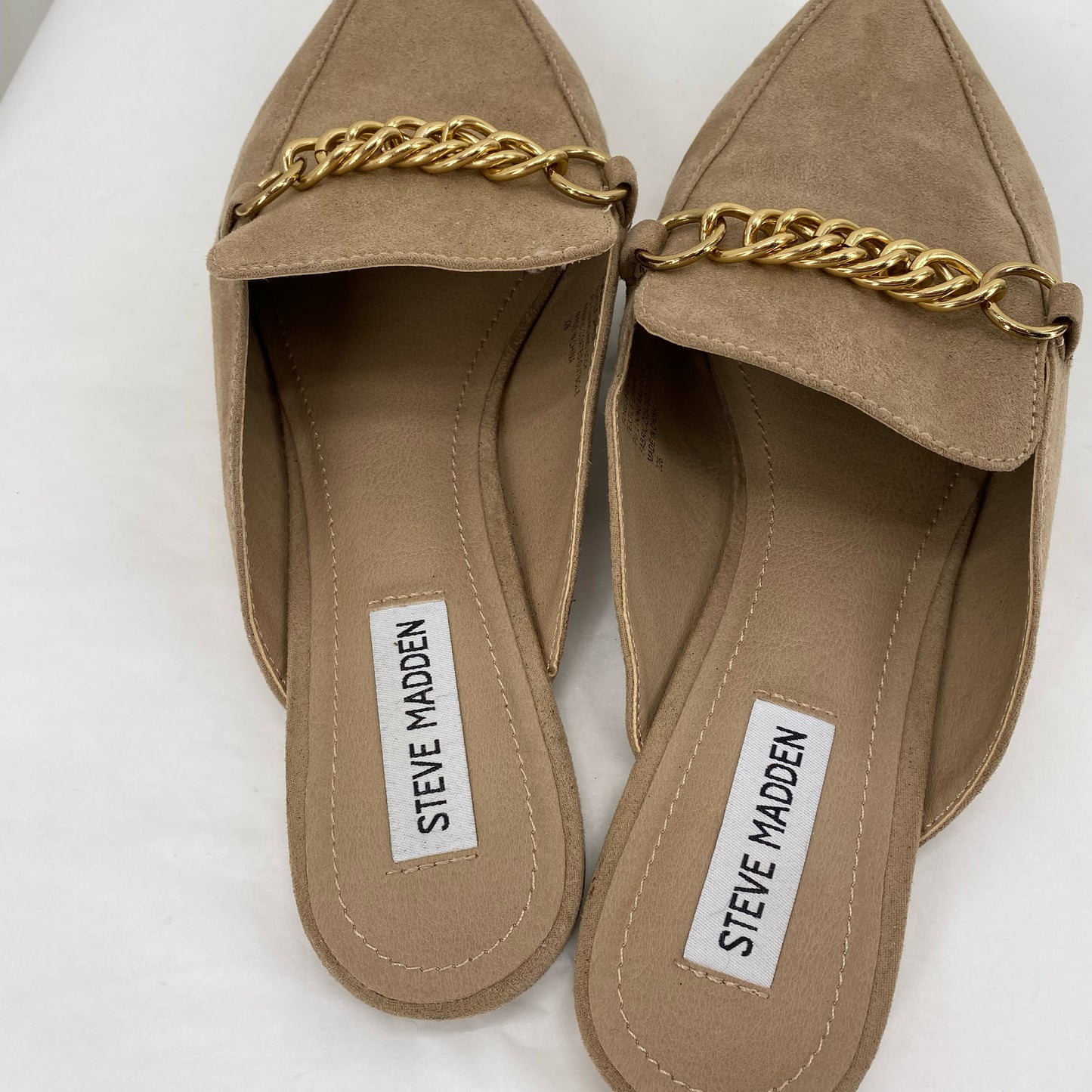 Tan W Shoe Size 9.5 STEVE MADDEN Mules