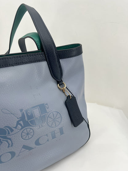 Blue COACH Leather Tote