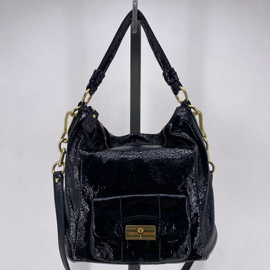 Black COACH Leather Shoulder Bag