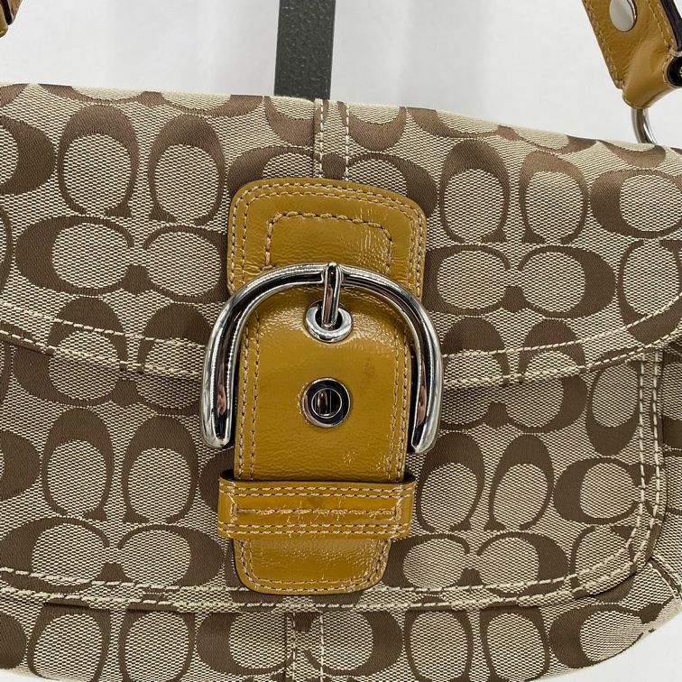 BROWN/TAN COACH Shoulder Bag