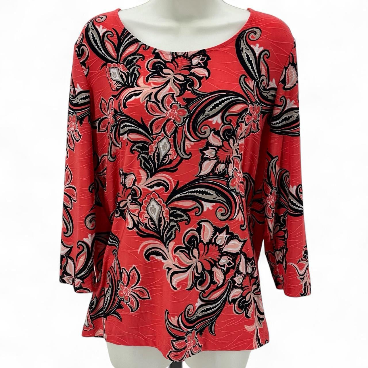 Size L CROFT & BARROW Floral Shirt