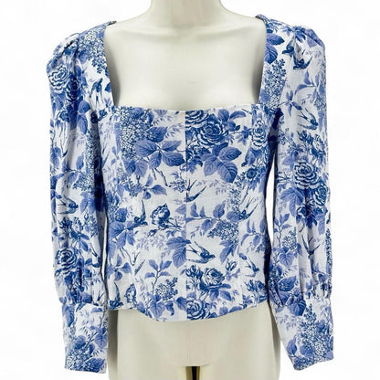 Size 6 REFORMATION Floral Shirt