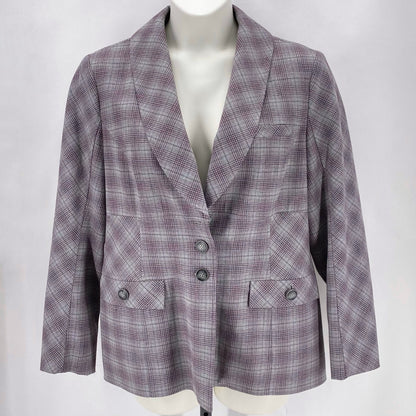 Size 16 CARLISLE Plaid Jacket