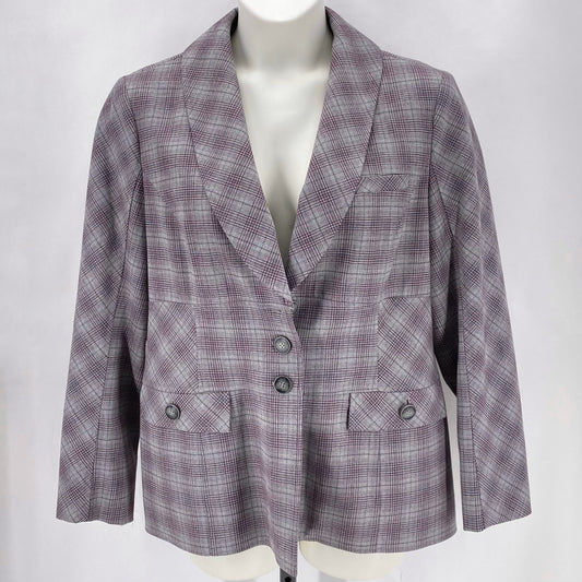 Size 16 CARLISLE Plaid Jacket