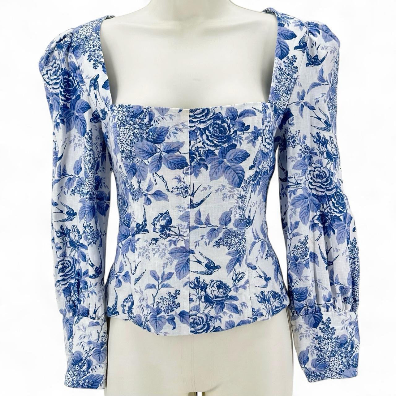 Size 6 REFORMATION Floral Shirt