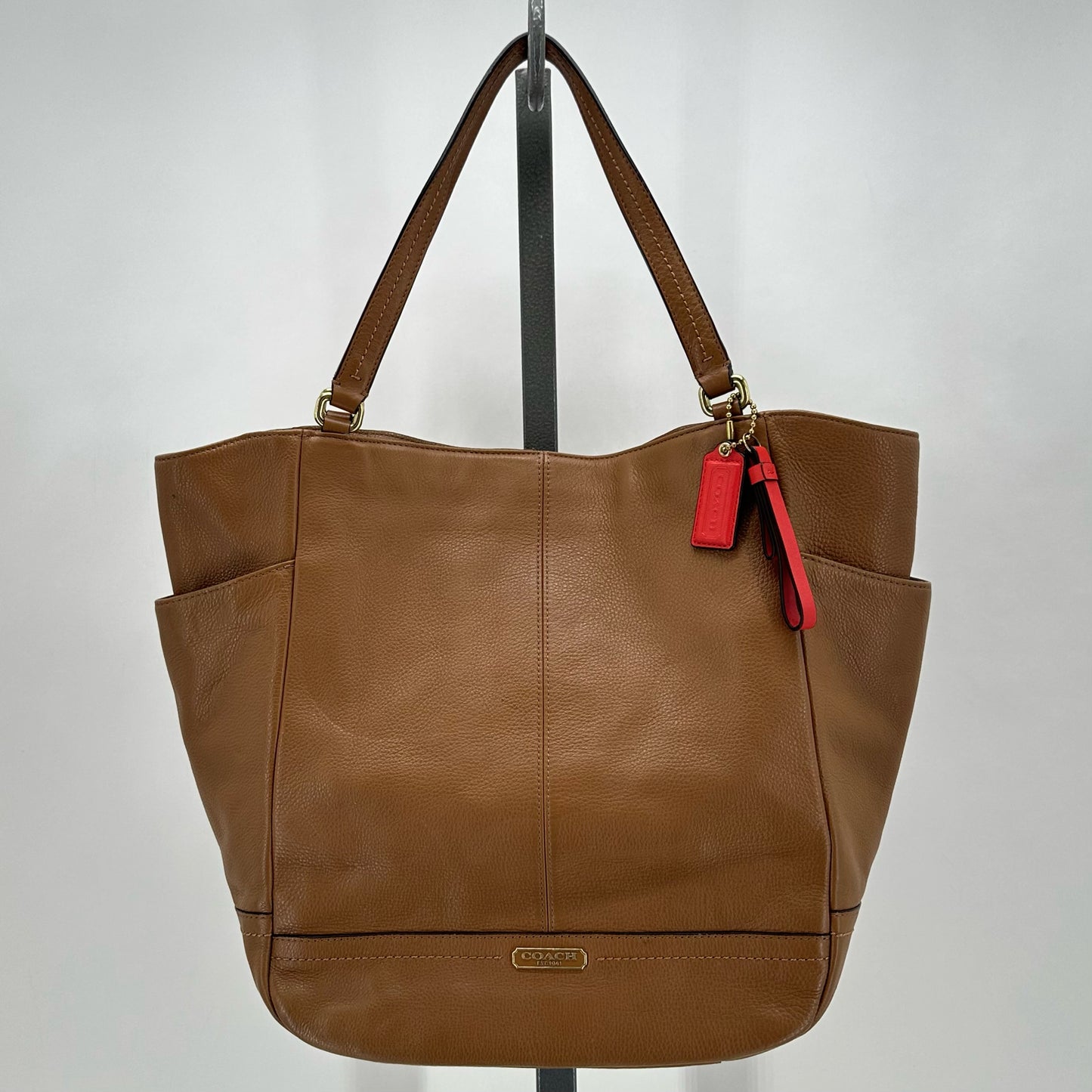 BROWN COACH Leather Tote