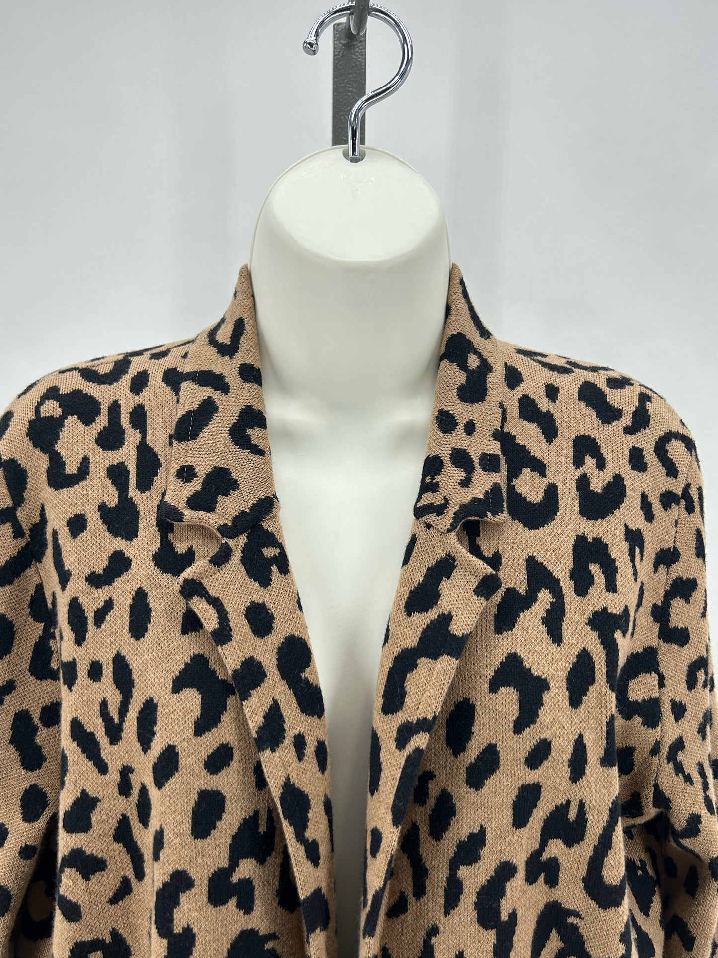 Size S J CREW Animal Print Cardigan