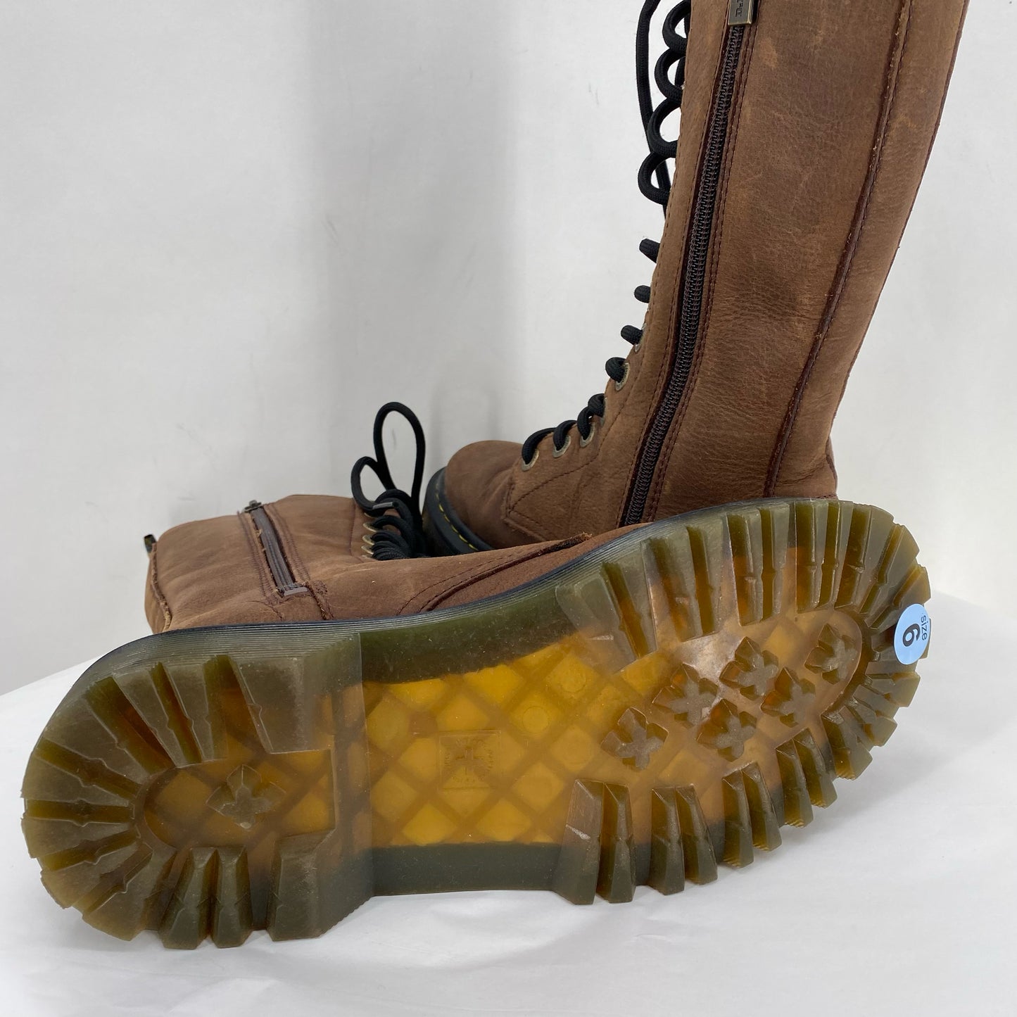 BROWN W Shoe Size 6 DR. MARTENS Boots