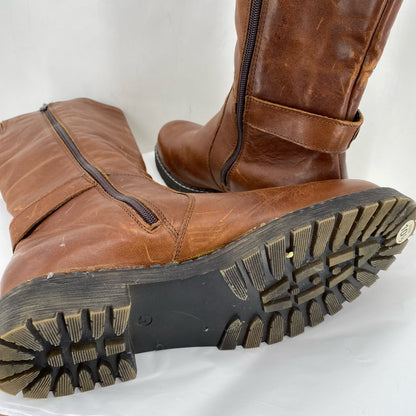 BROWN W Shoe Size 41 Boots