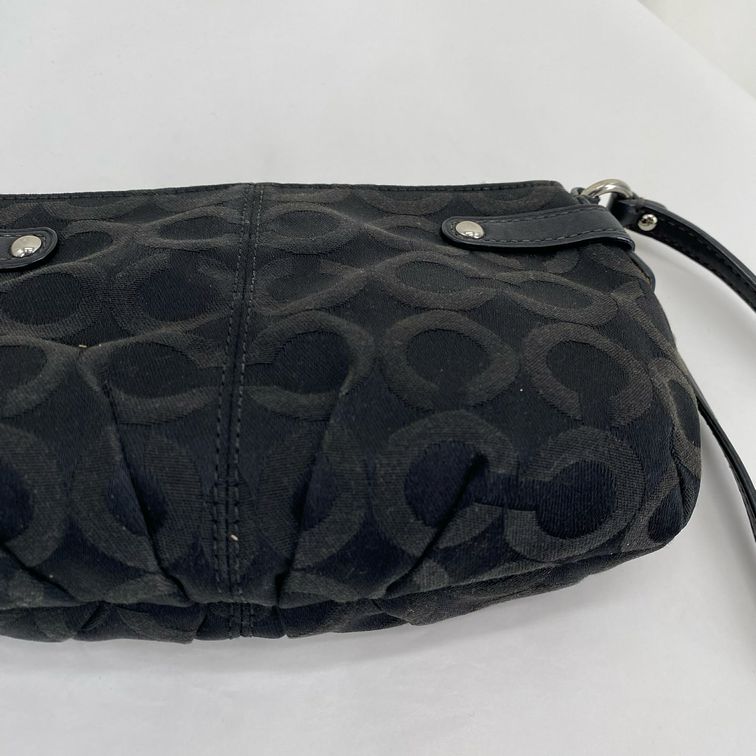 Black COACH Wristlet