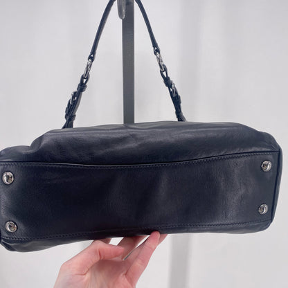 Black PRADA Leather Shoulder Bag
