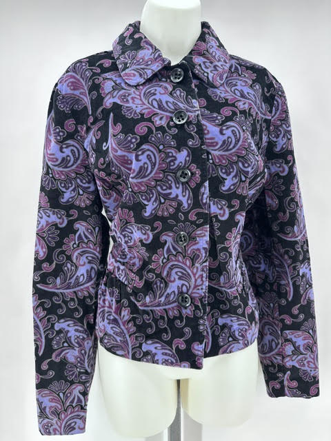 Size LP Charter Club Corduroy Paisley Jacket