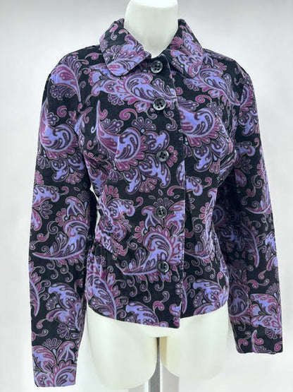 Size LP Charter Club Corduroy Paisley Jacket