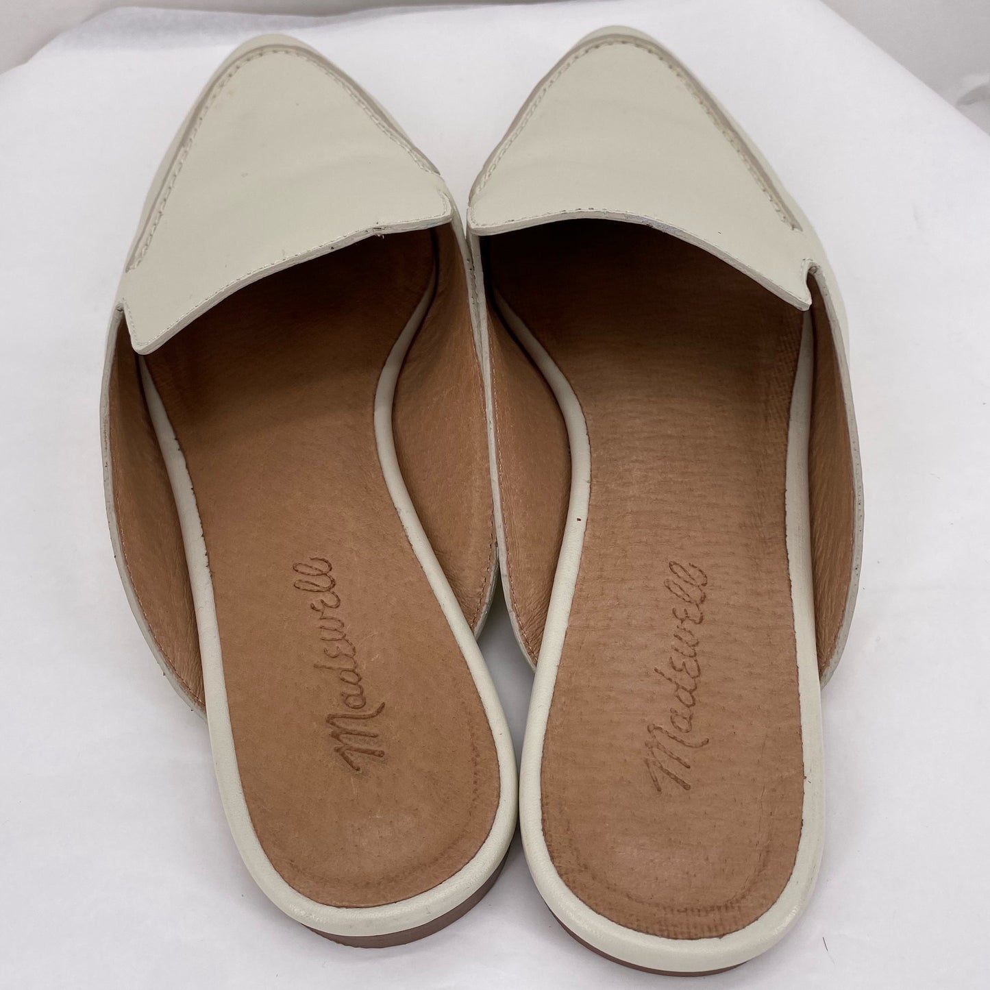 off white W Shoe Size 8.5 MADEWELL Mules