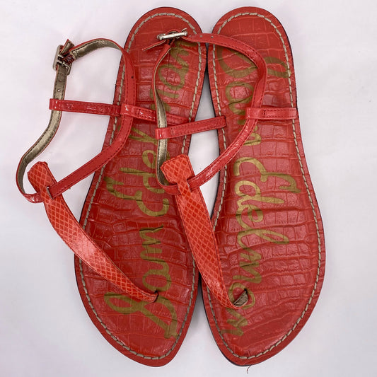 Orange W Shoe Size 8.5 SAM EDDELMAN Sandals