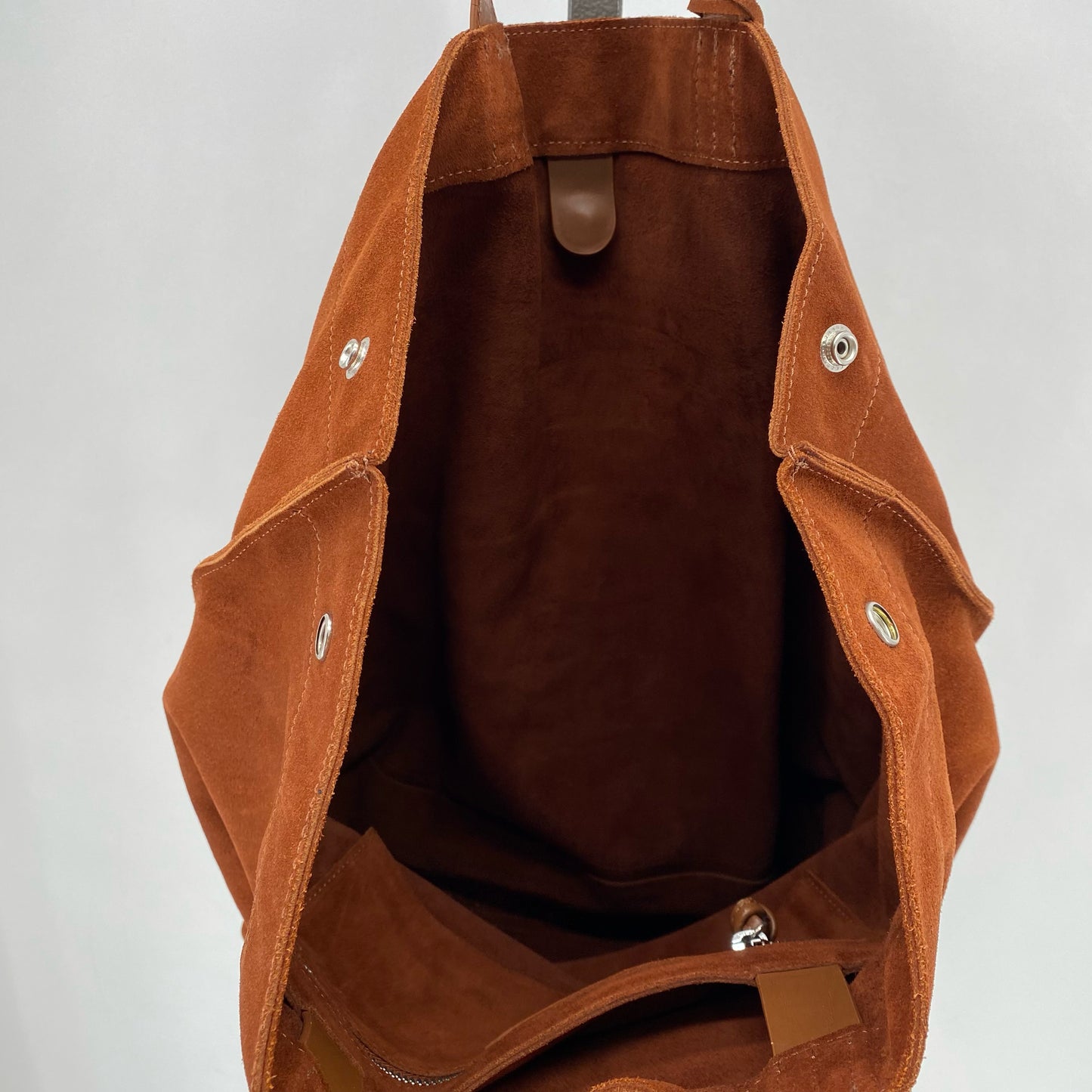 Rust ZARA MAN Leather Satchel