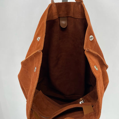 Rust ZARA MAN Leather Satchel