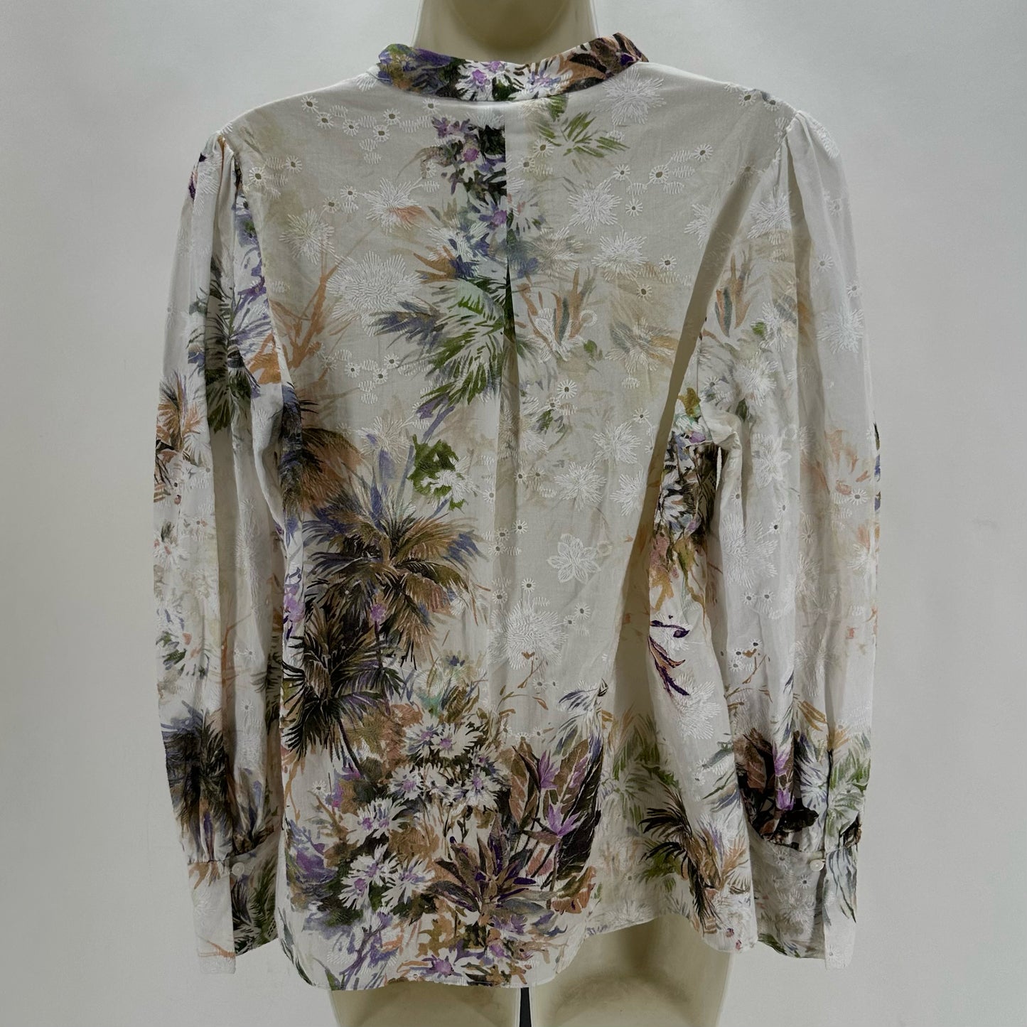 Size M KOBI HALPERIN Floral EYELET Shirt