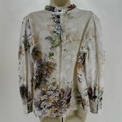 Size M KOBI HALPERIN Floral EYELET Shirt