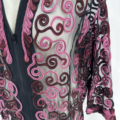 Size 1X PARSLEY & SAGE SWIRL Jacket