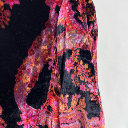 Size L FREE PEOPLE Velour fleur de lis Tunic