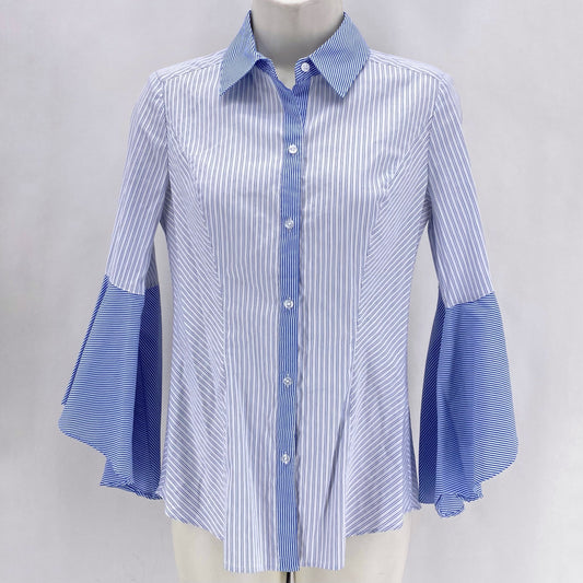 Size 0 WHITE HOUSE BLACK Stripe Shirt