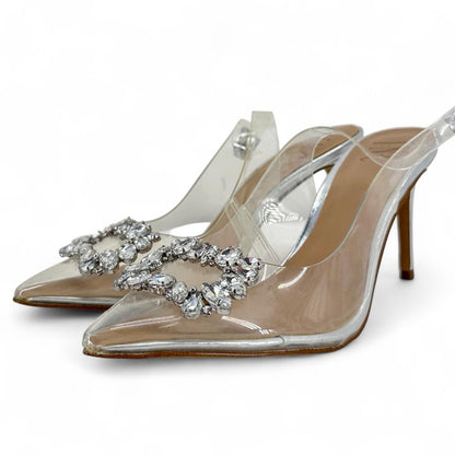 Silver W Shoe Size 6 INC Heels