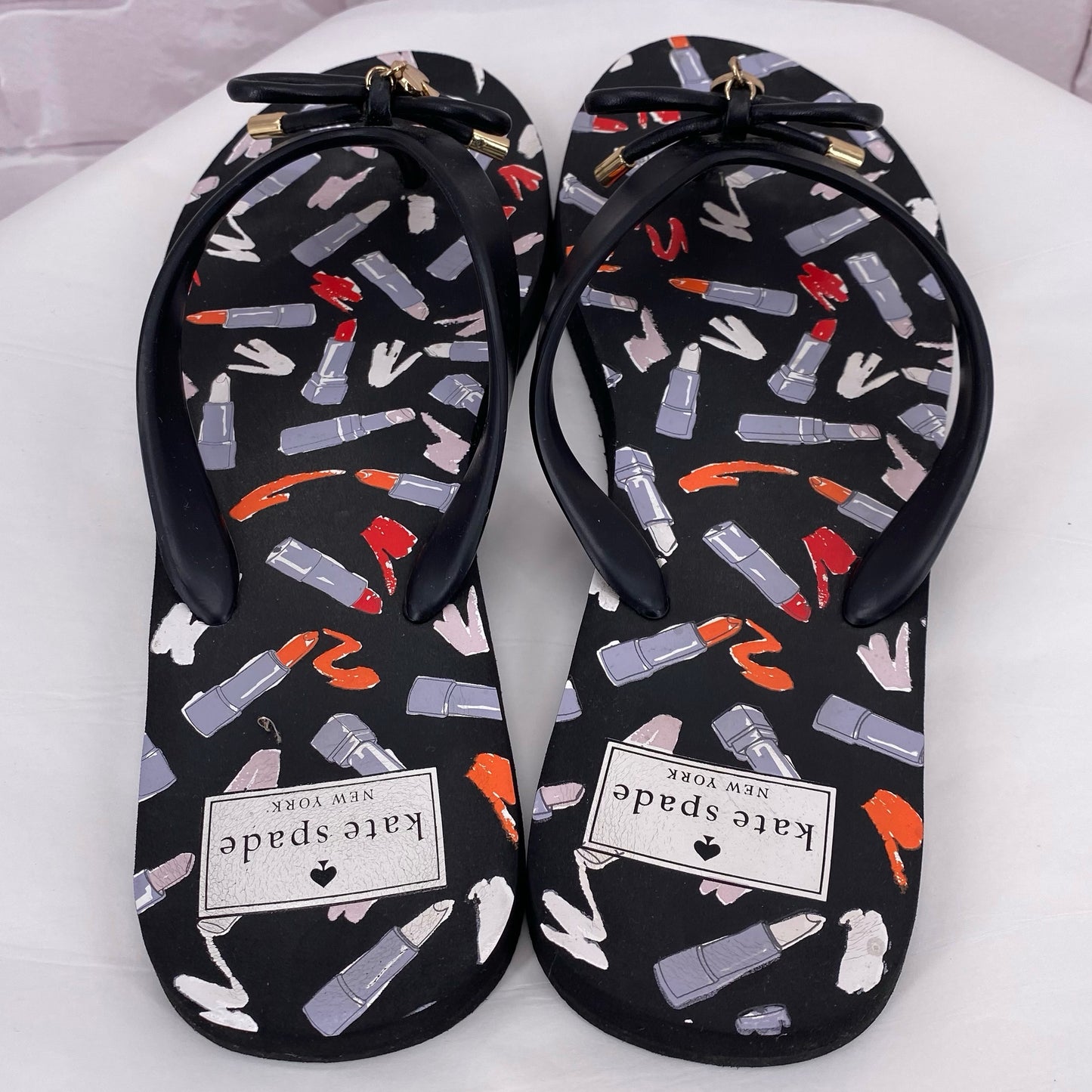 Black W Shoe Size 7/8 KATE SPADE Sandals