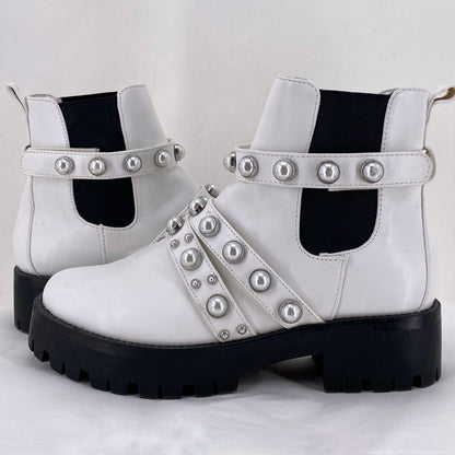 White W Shoe Size 8 BP. Boots